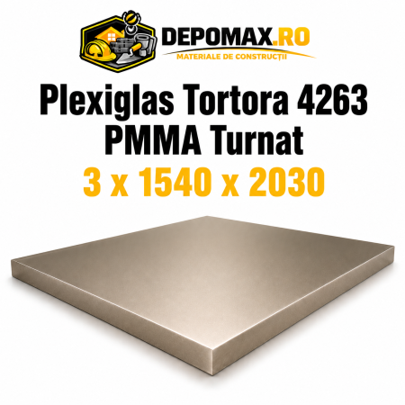 Plexiglas Tortora 4263 PMMA turnat 3 x 1540 x 2030 mm